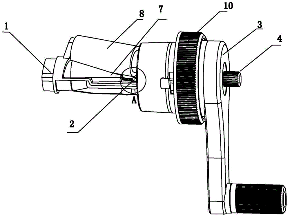 Mechanism capable of adjusting thickness of pencil lead tip for pencil sharpener and pencil sharpener
