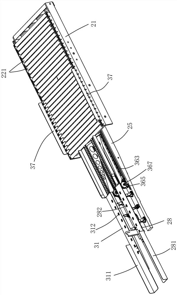 Fork type loading and unloading vehicle head