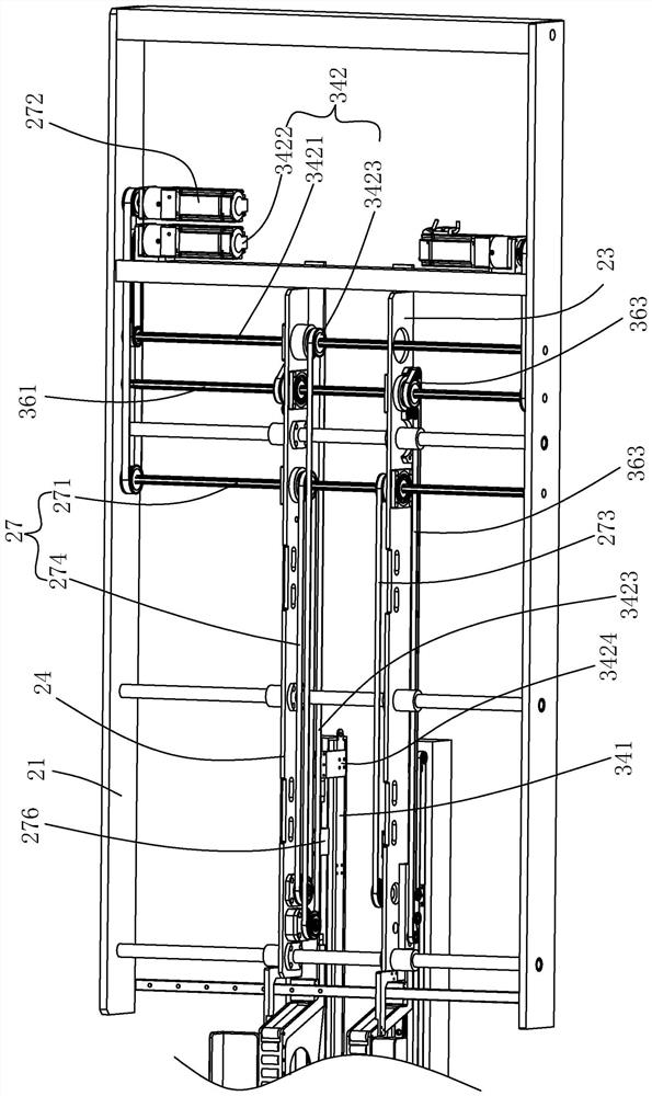 Fork type loading and unloading vehicle head