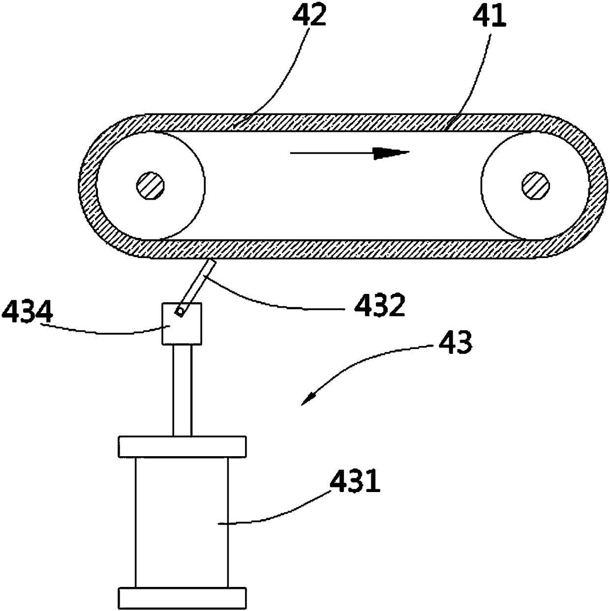 An oily sludge treatment device