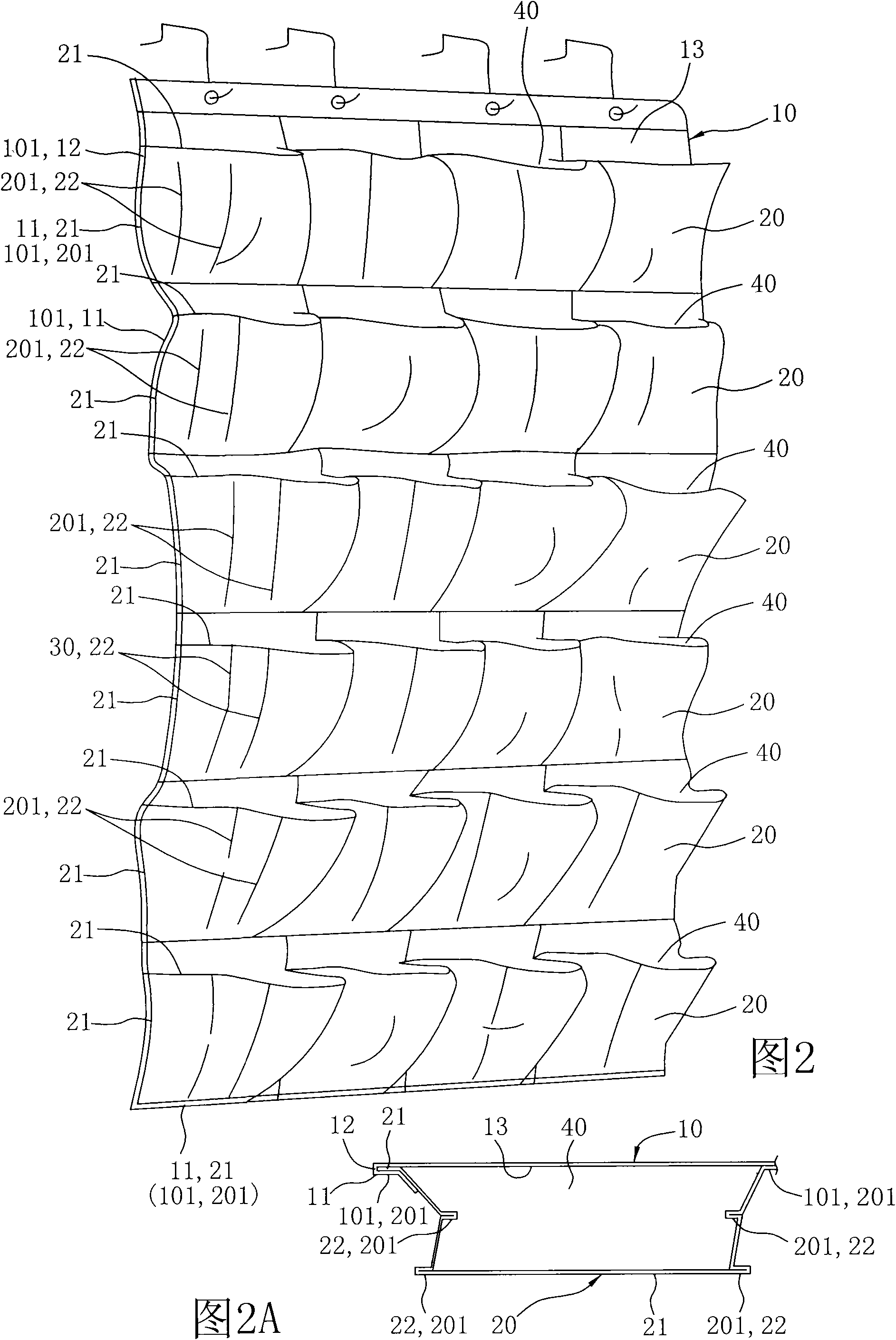 Containing device and manufacturing method thereof