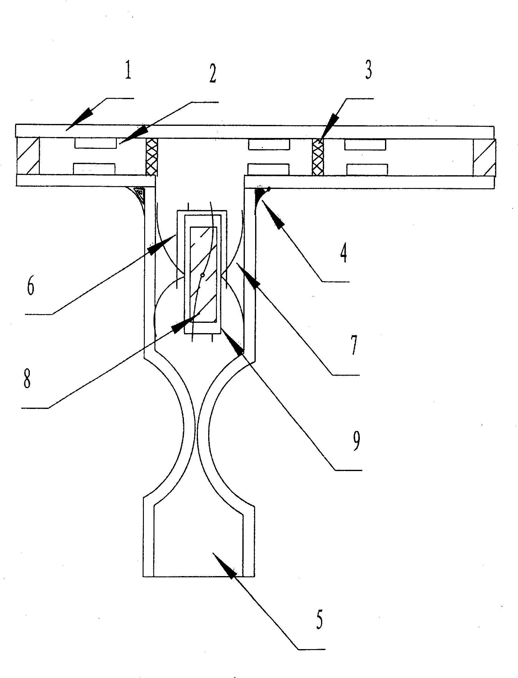Degassing method of electric vacuum display device of plate glass