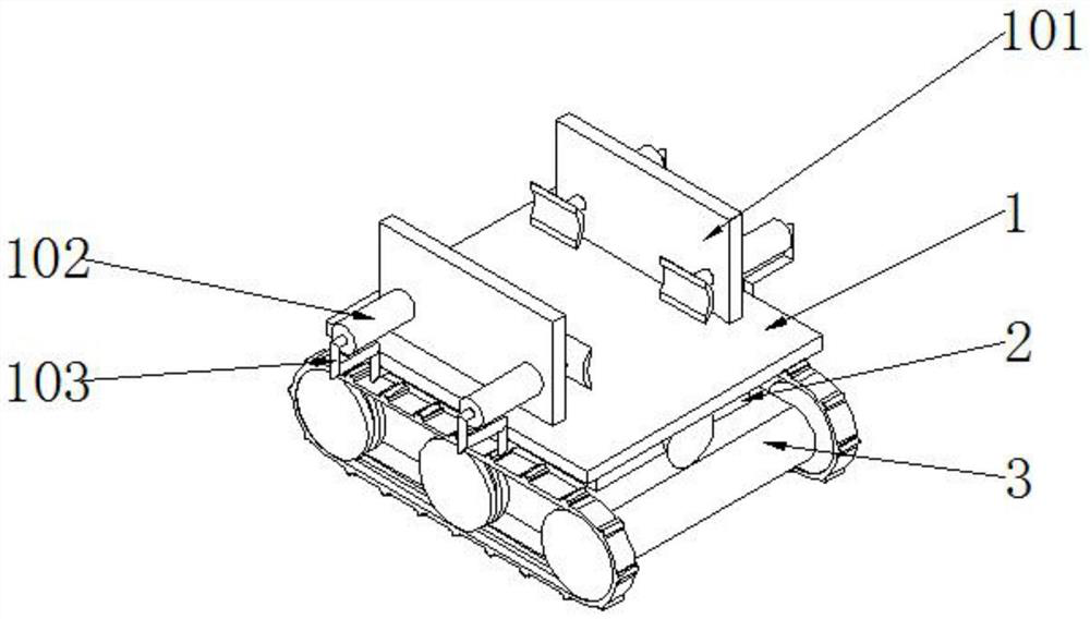 A municipal engineering cable laying auxiliary device