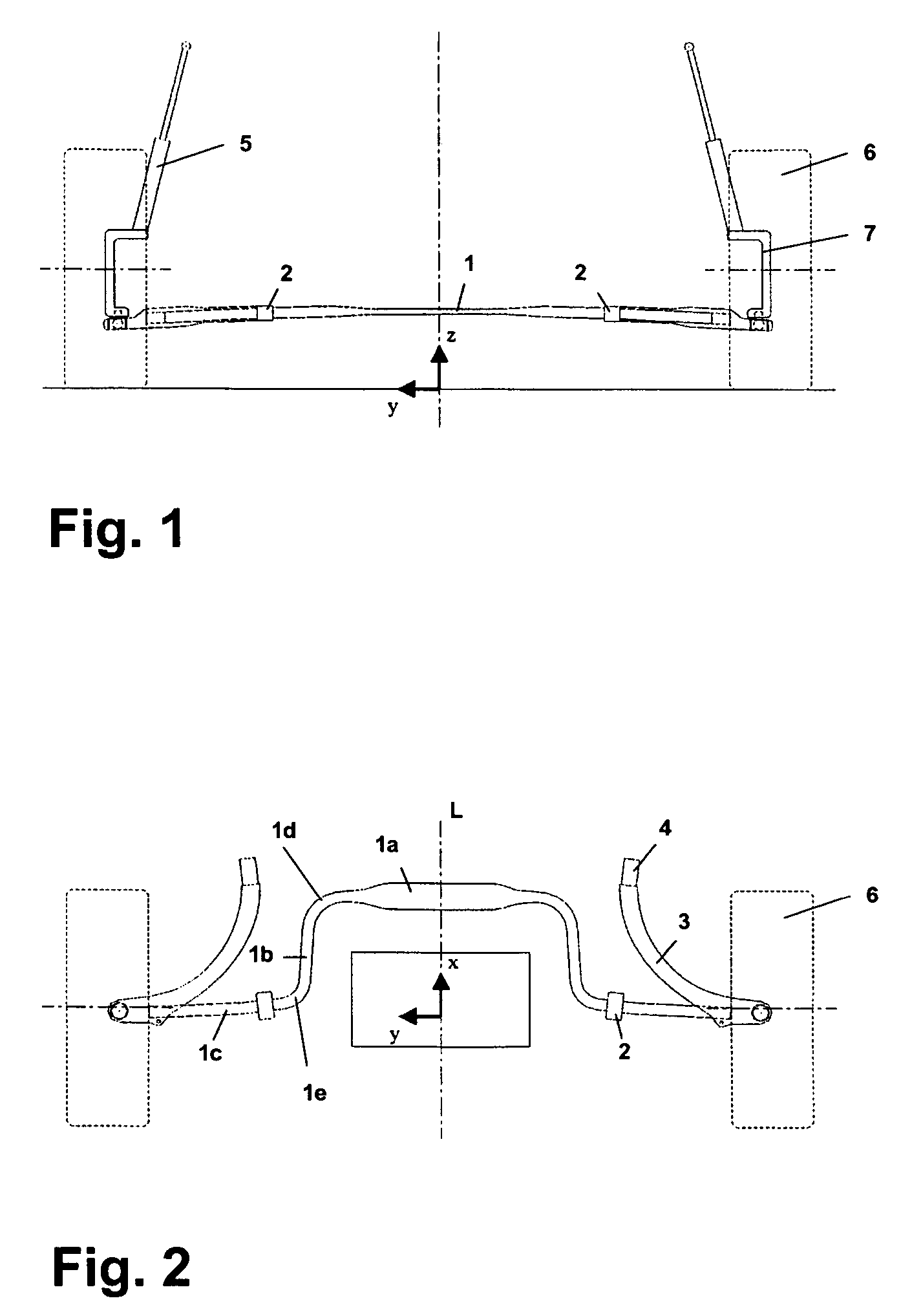 Wheel suspension for a motor vehicle with a transverse leaf spring