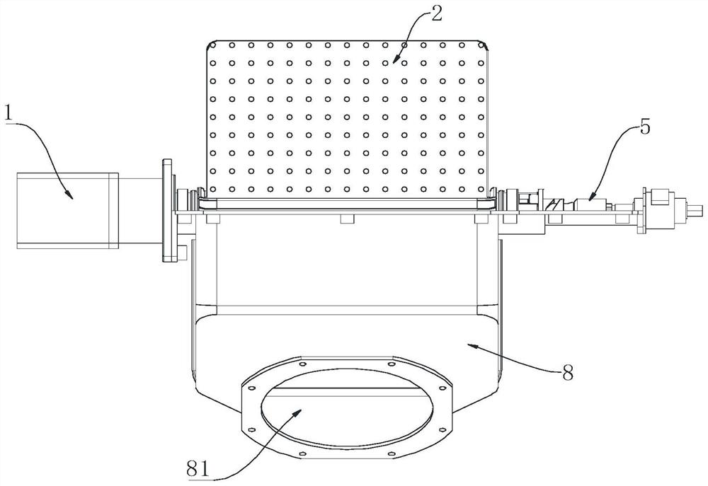 Turnover mechanism with turning plate capable of shifting in radial direction, food processing device therewith, and food processing method