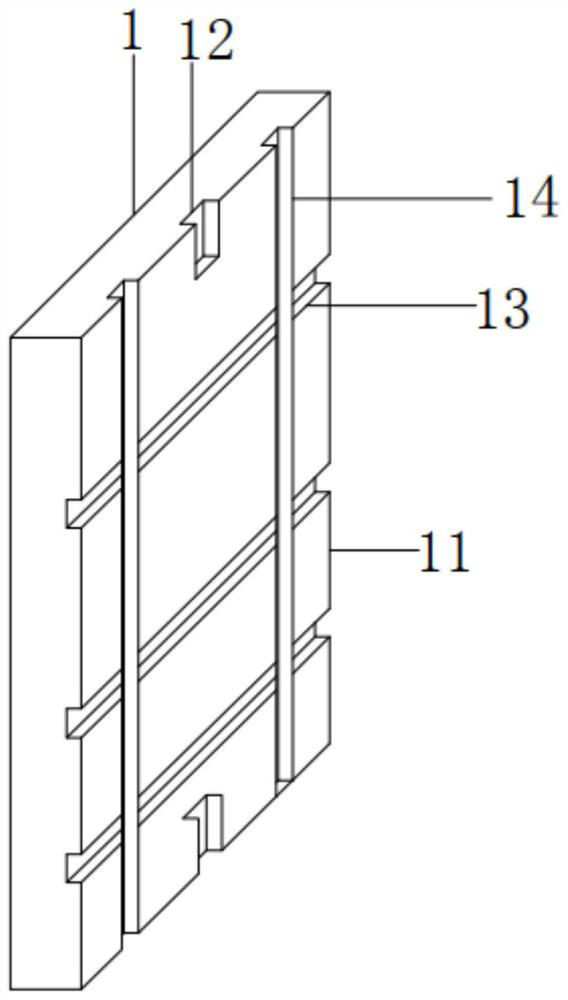 Mounting structure of assembly type wall protection plate