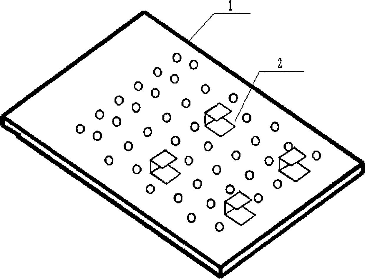 Gas-liquid guiding column plate