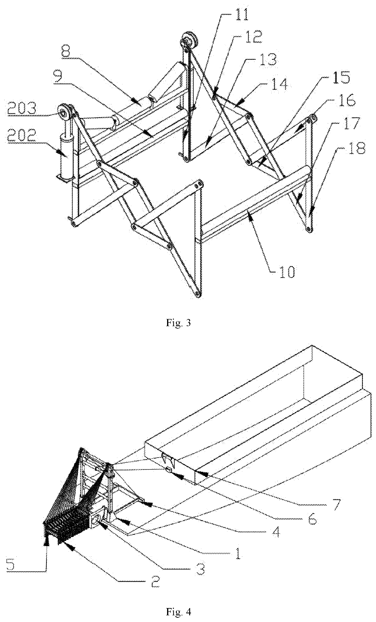 Method for operating multi-bar linkage mechanism based conveyor