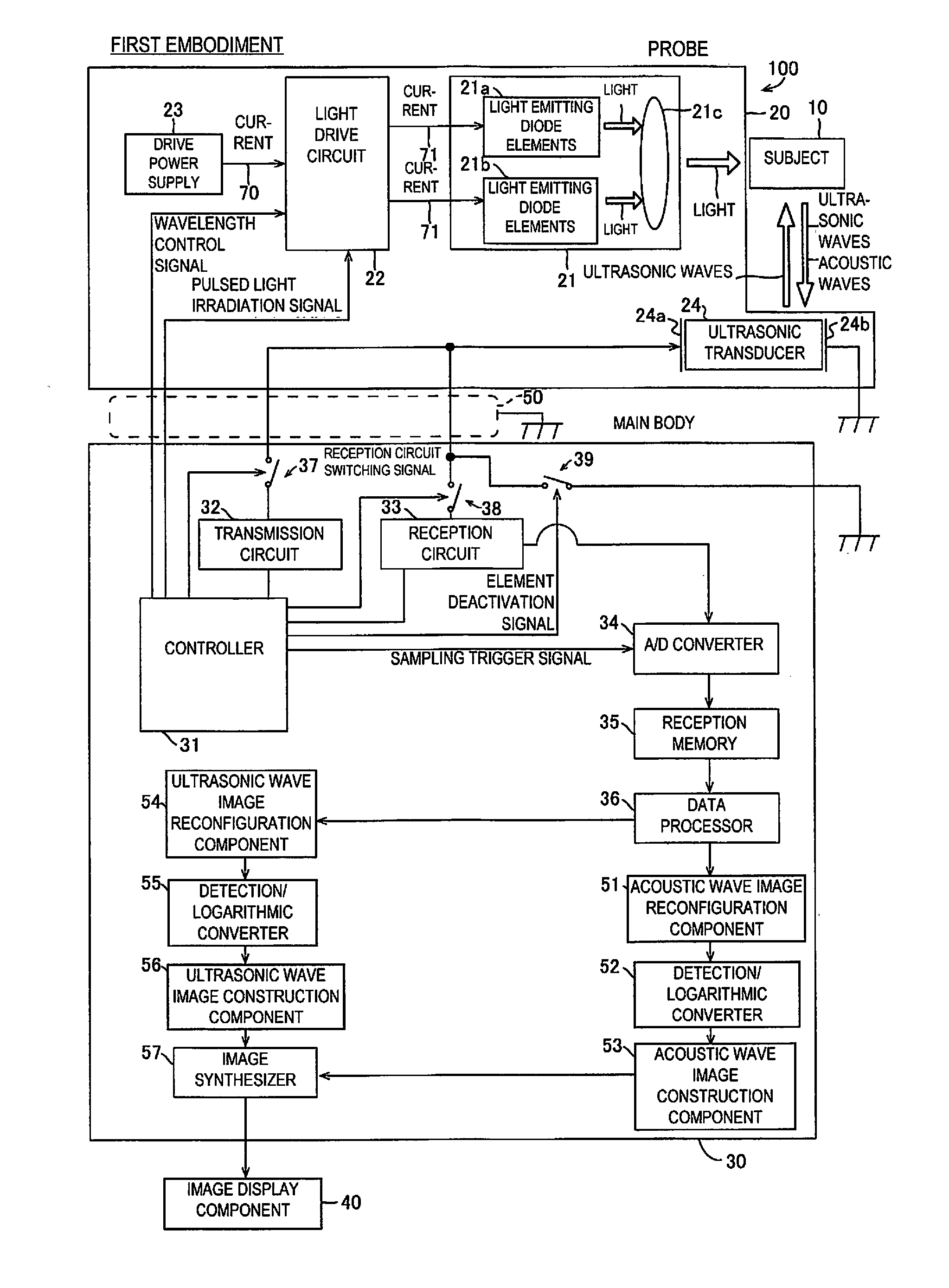 Photoacoustic imaging device