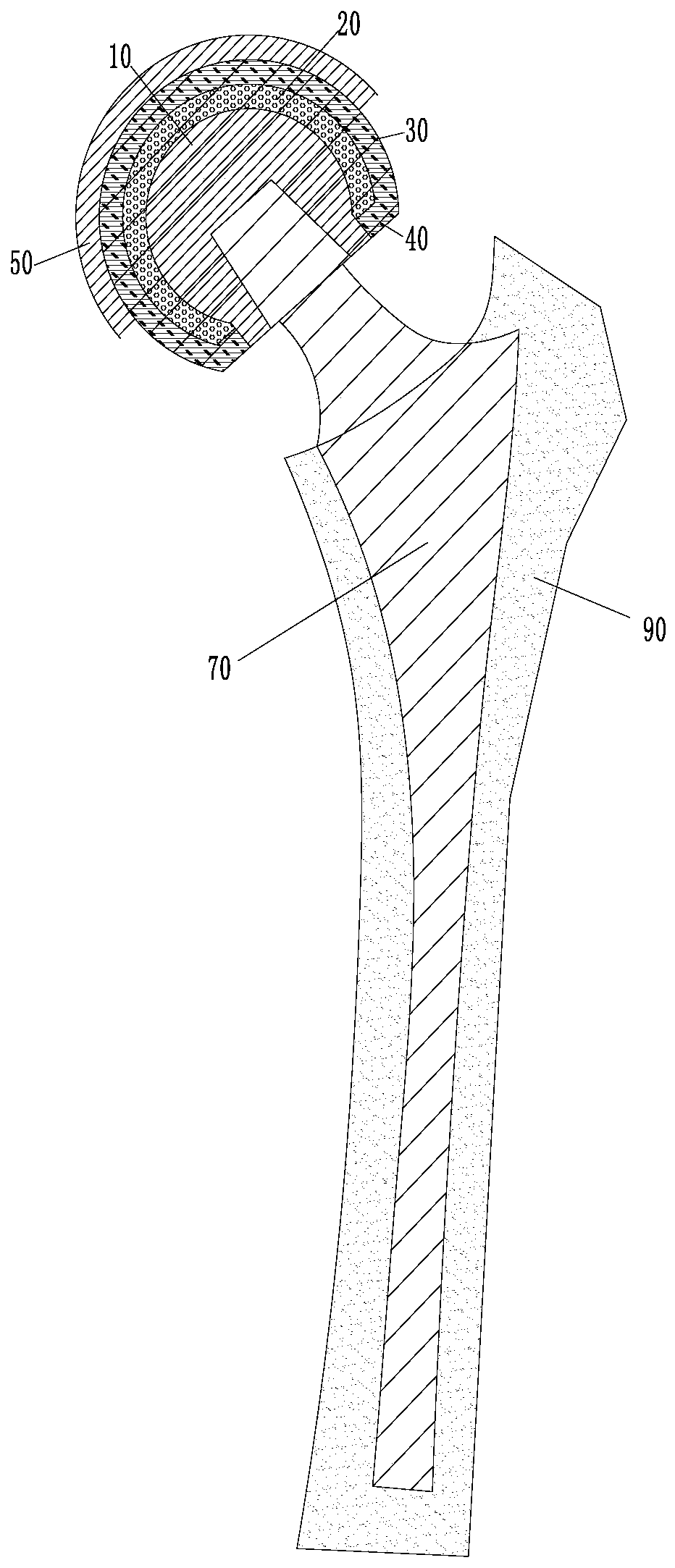 Femoral head prosthesis, femoral prosthesis assembly and hip joint assembly