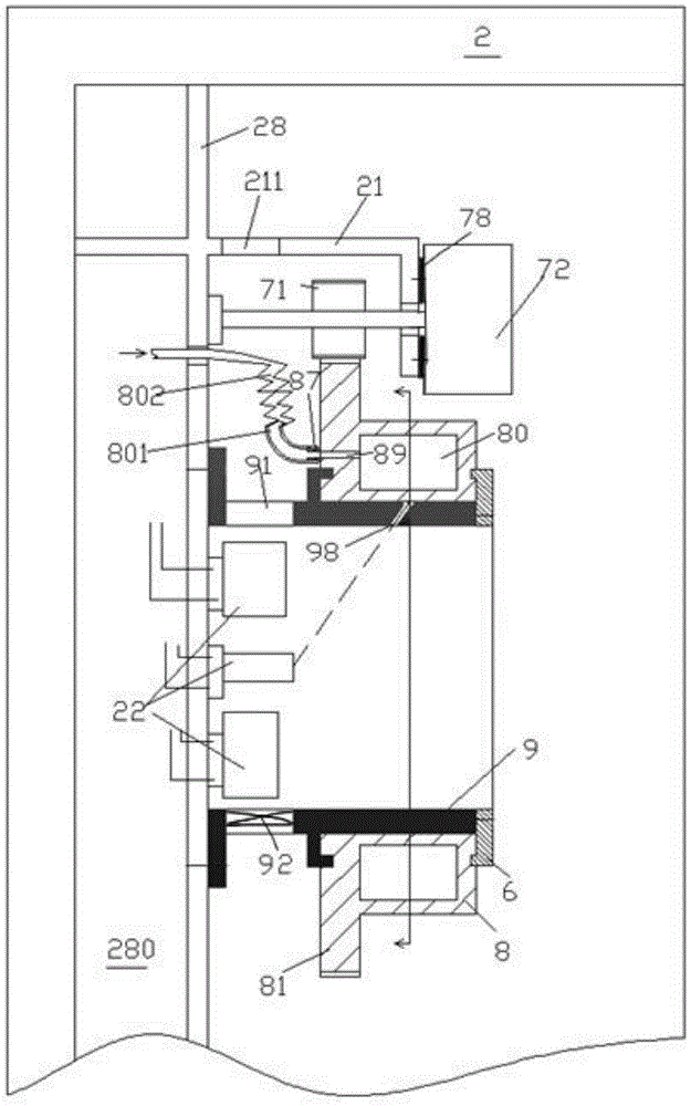 Electric cabinet capable of effectively cooling electric device