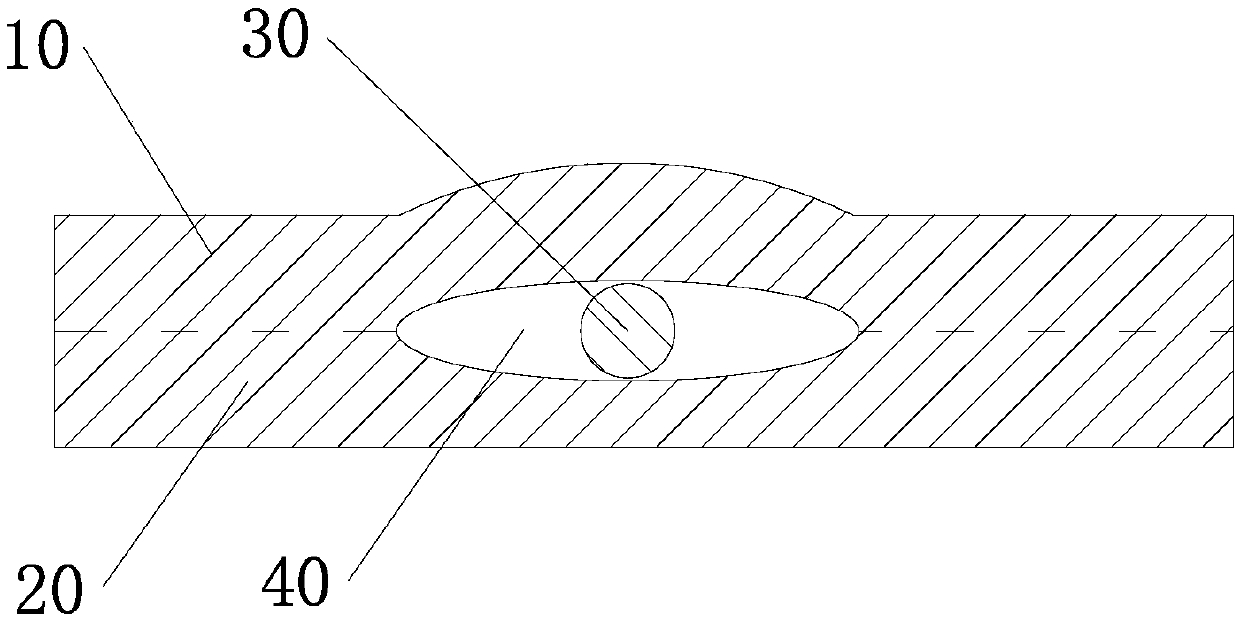 Filled woven elastic fabric and making method thereof