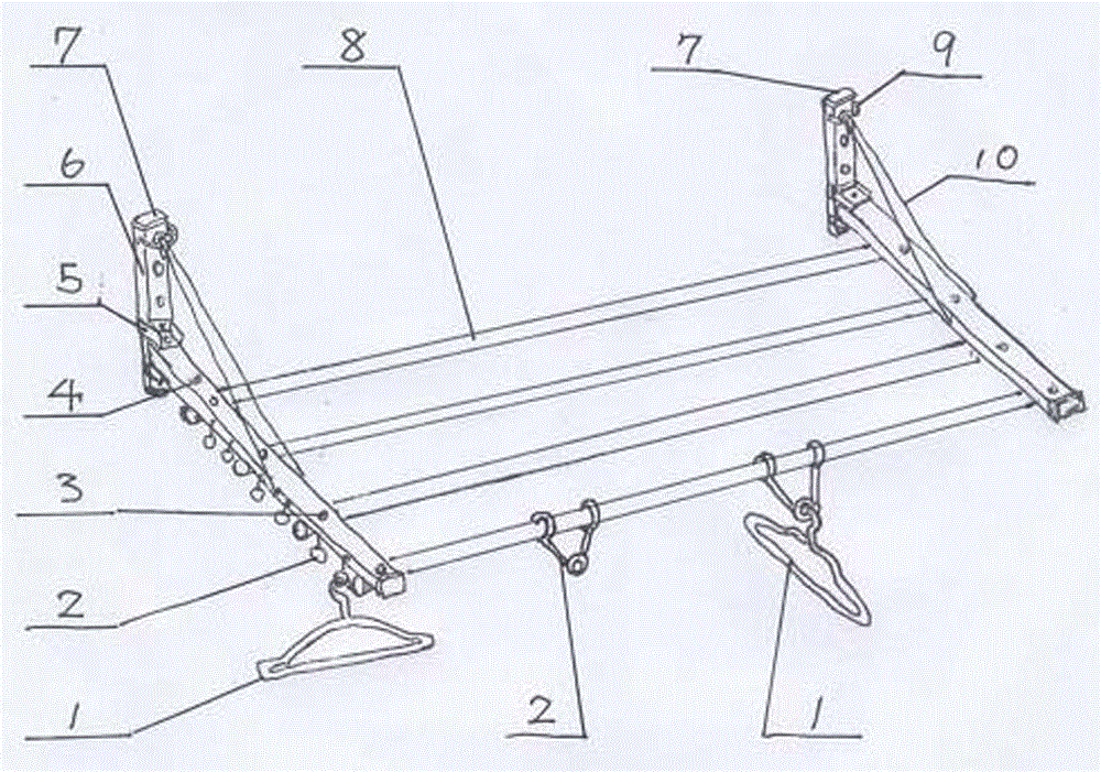 Parallel drying clothes hanger and clothes hanging ring