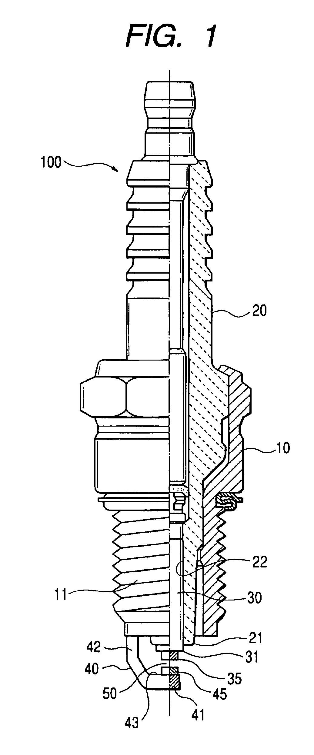 Structure of spark plug designed to provide higher durability and ignitability of fuel