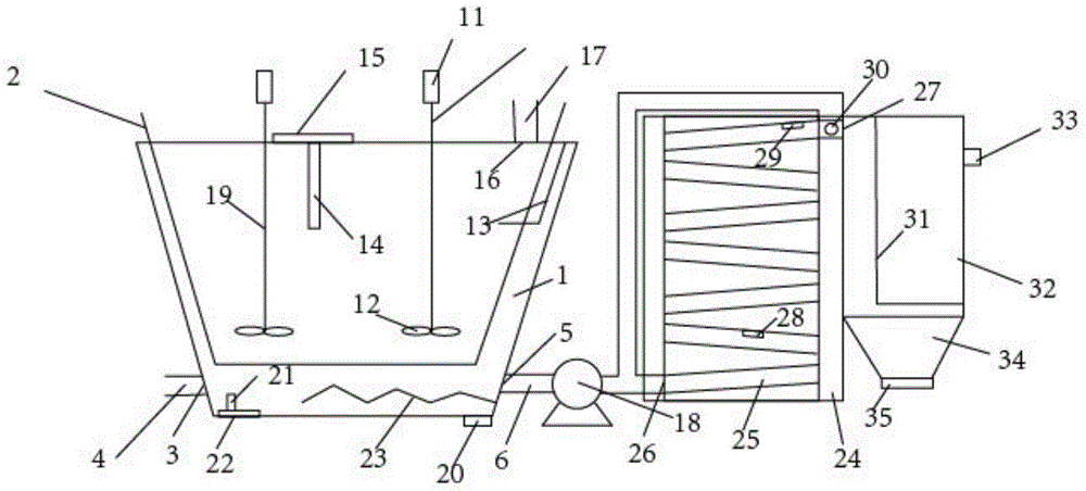 Facultative device applied to sewage treatment