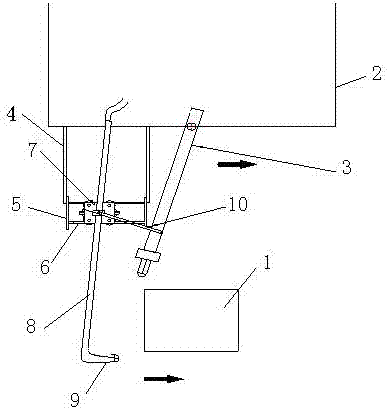 Movable cleaning device for burr of rectangular continuous casting slab