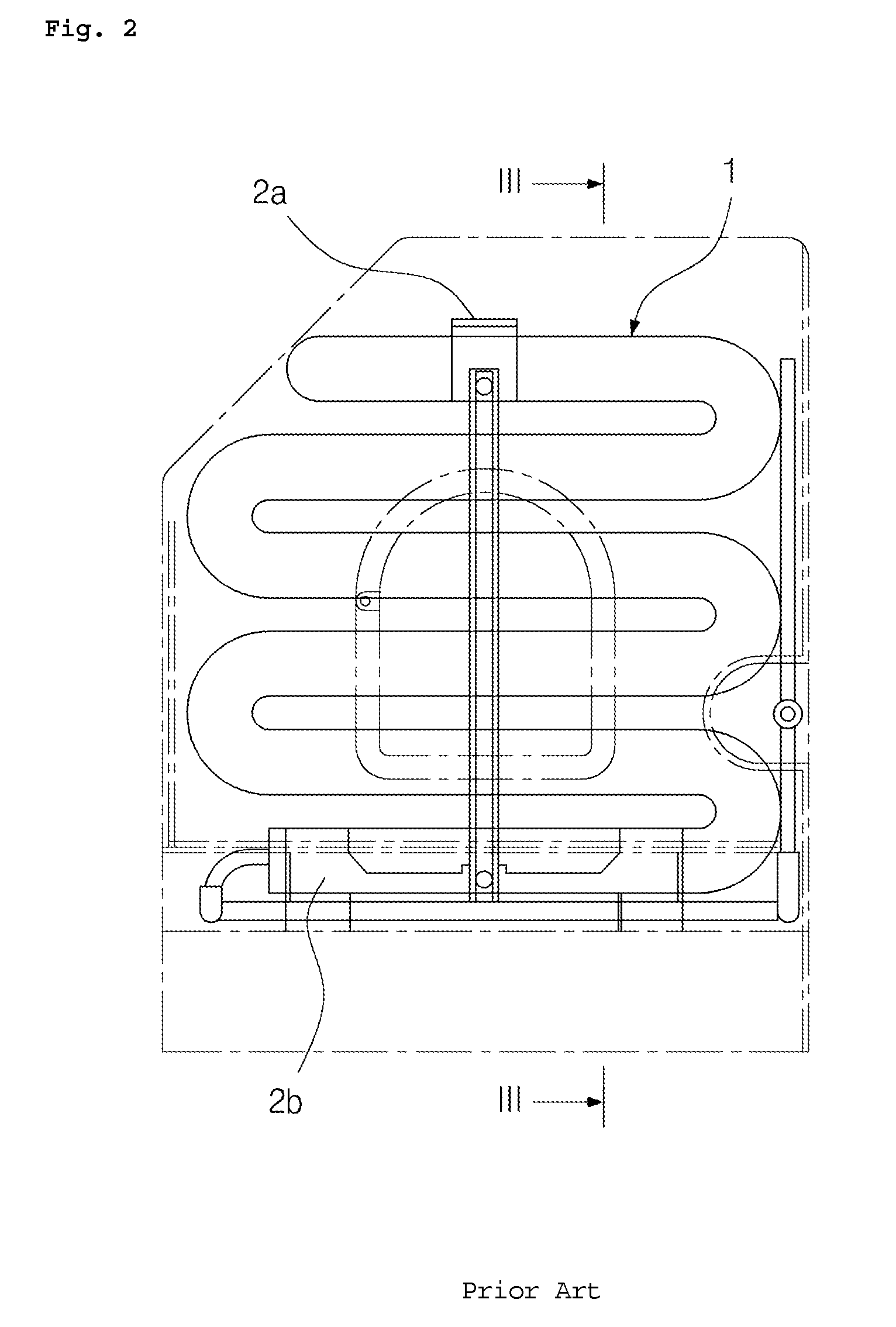 Coil type turn-fin condenser