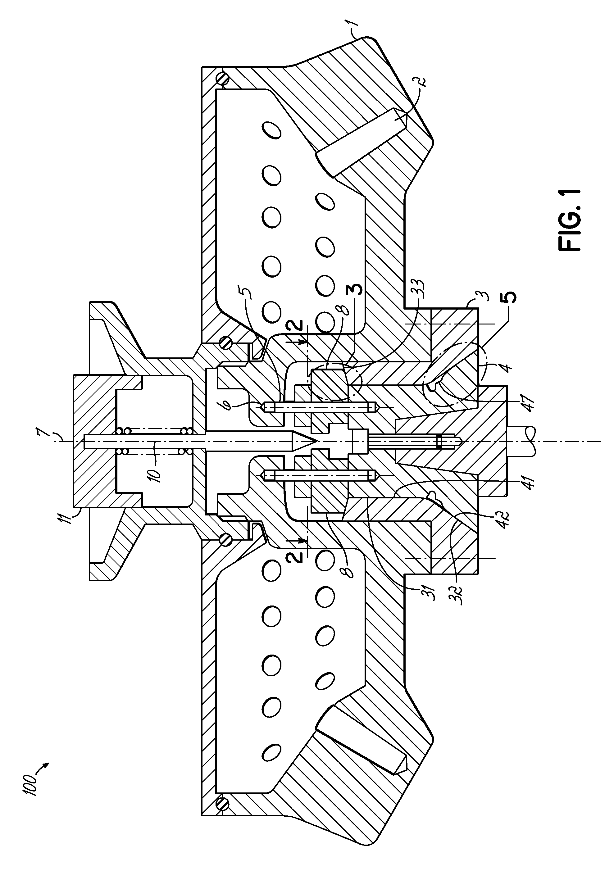 Centrifuge with a coupling element for axially locking a rotor