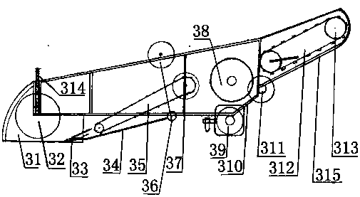 Self-propelled peanut combine harvester and peanut harvesting method