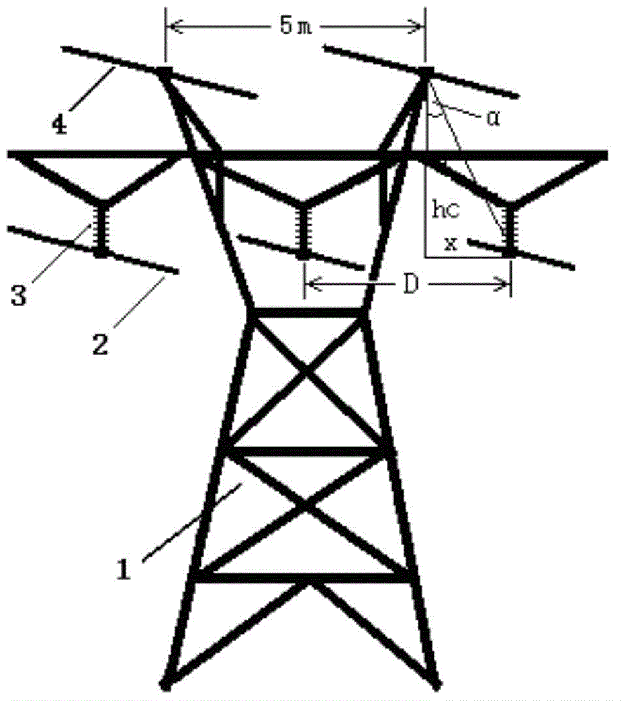 Full-coverage-type lightning protection device for overhead transmission lines