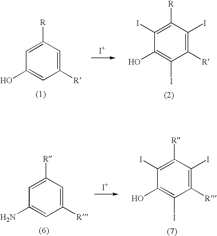 Process for the iodination of aromatic compounds