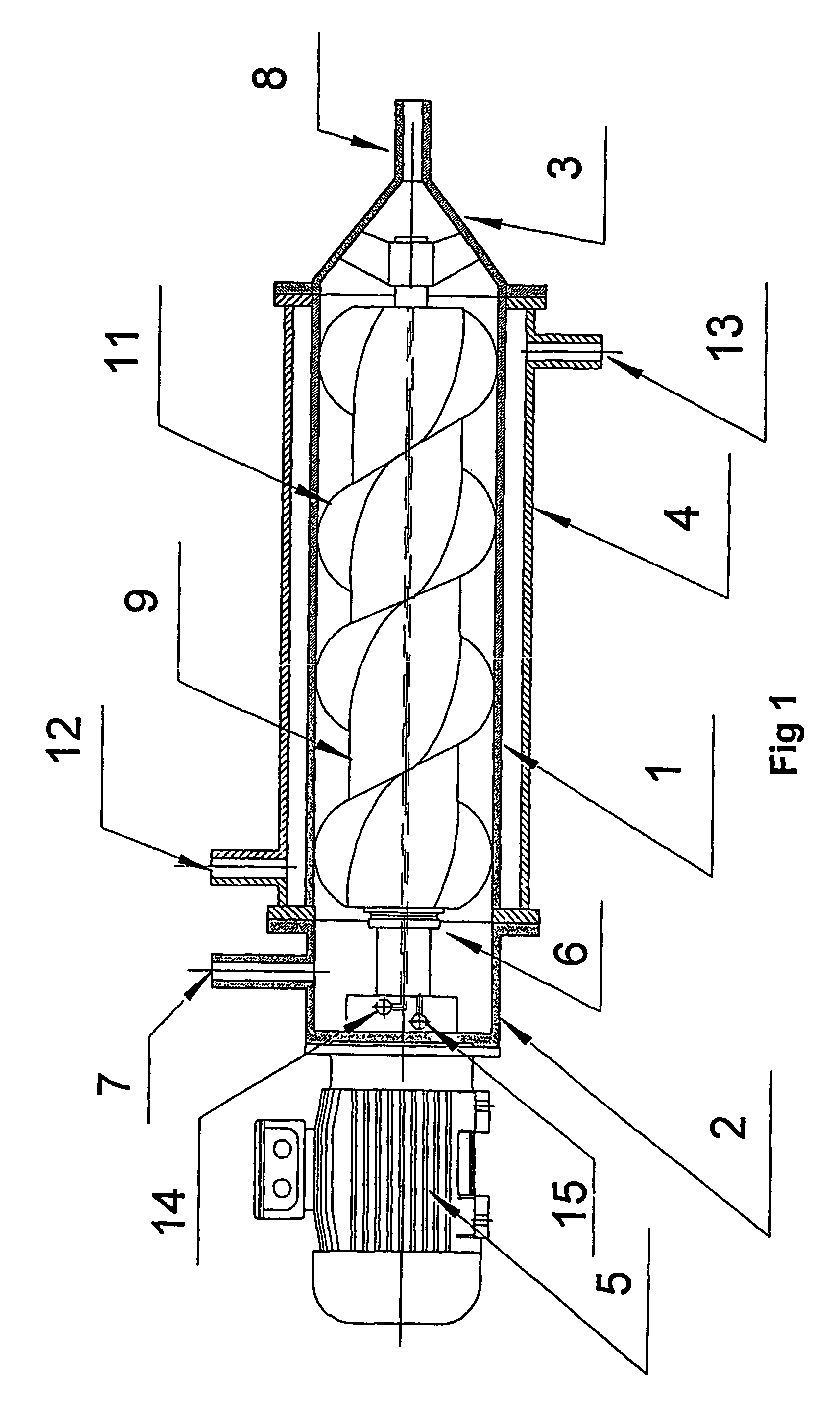 Screw pump for transporting emulsions susceptible to mechanical handling