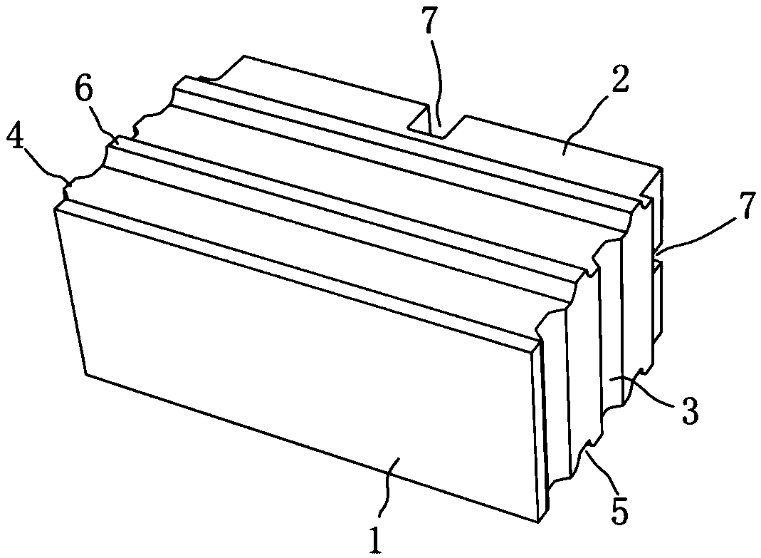 Integrated composite wall decorative building block and construction method thereof