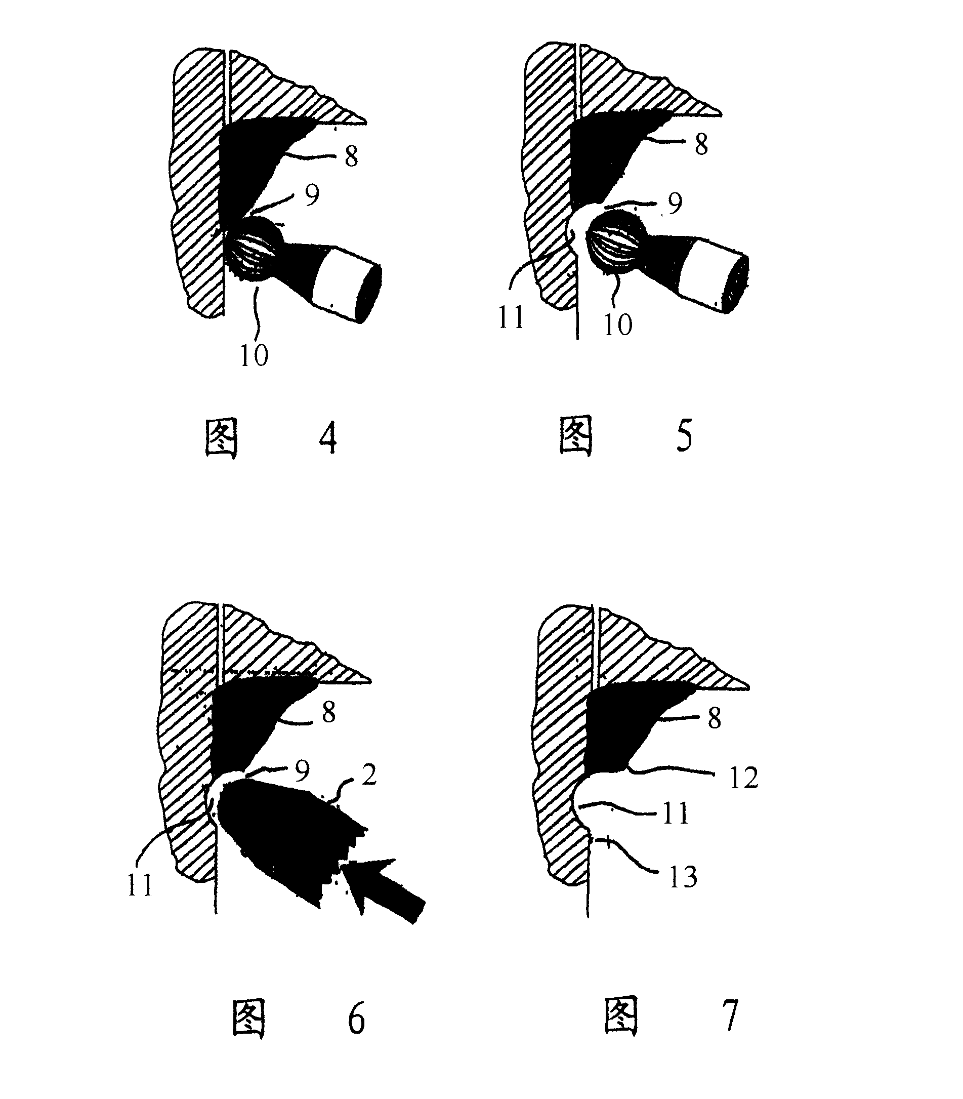 Method for obtaining enhanced fatigue strength in welded metal joints and hammer head for use at cold working