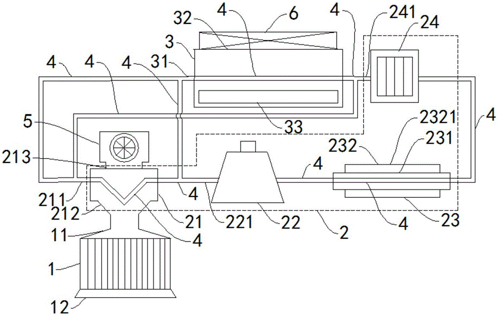 Kitchen heat energy recycling system