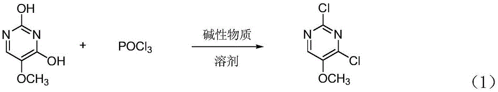 A kind of synthetic method of 2,4-dichloro-5-methoxypyrimidine