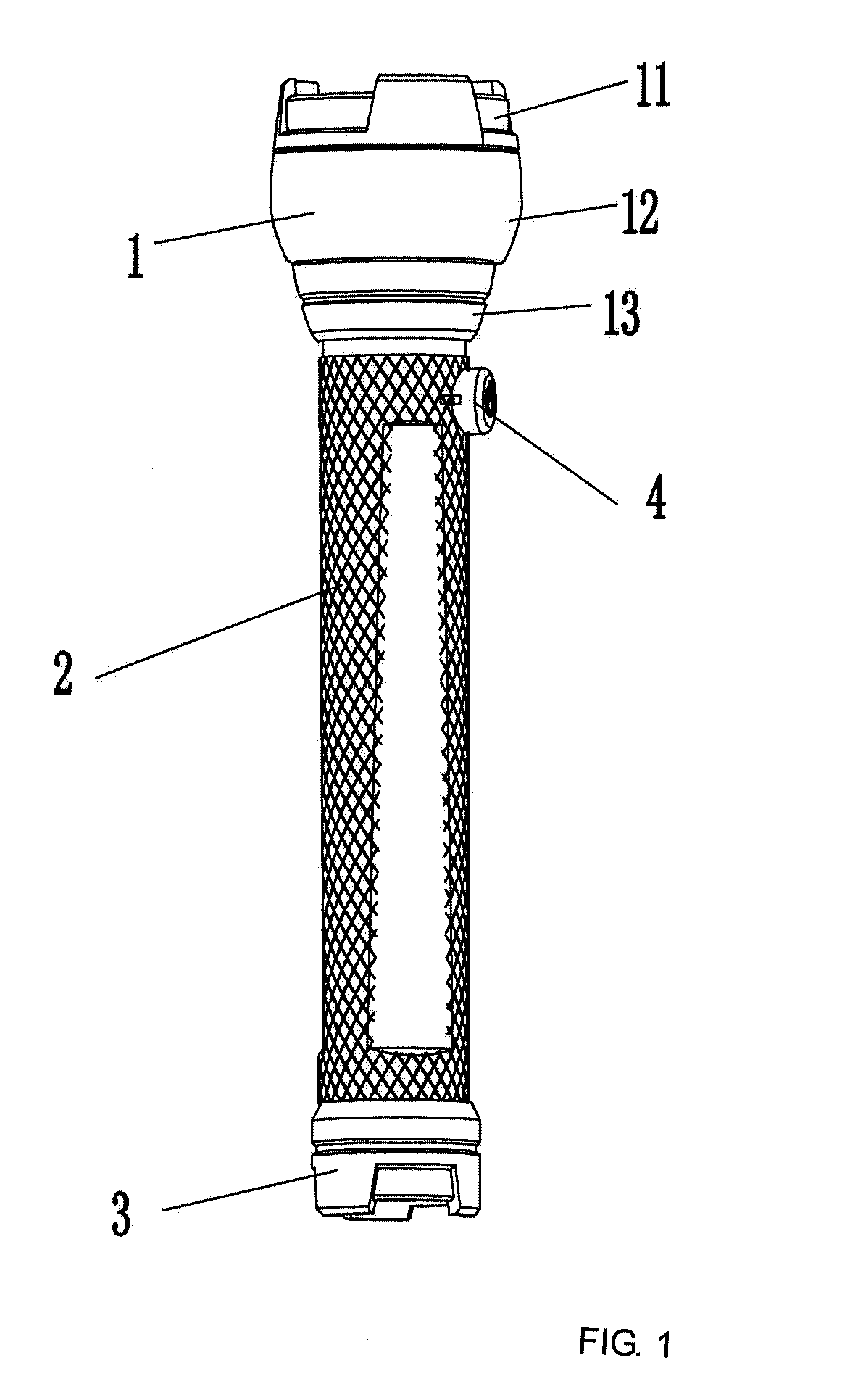 Gravity sensing flashlight and its electric control circuit