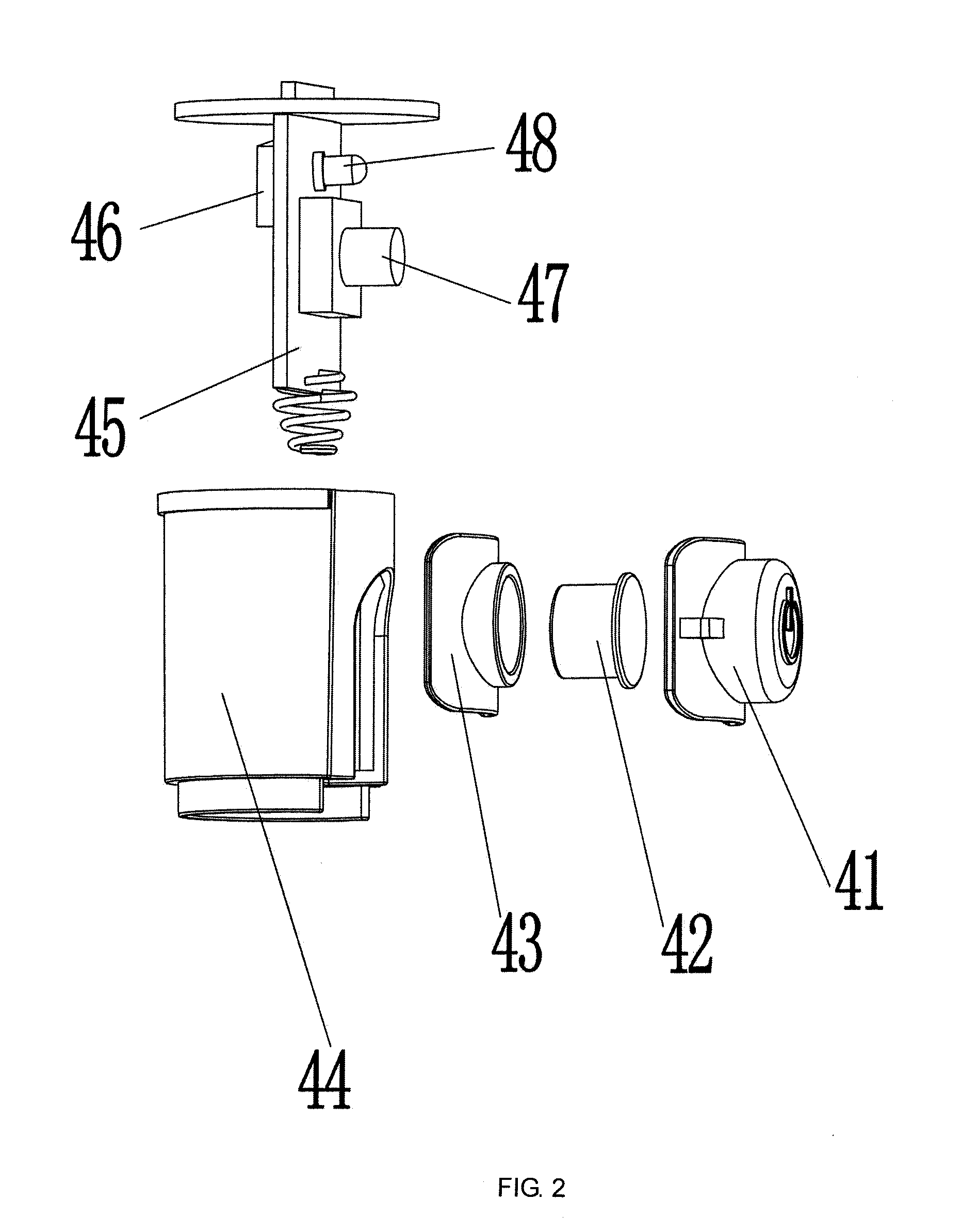 Gravity sensing flashlight and its electric control circuit