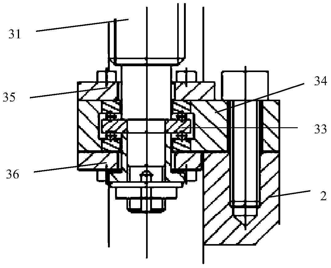 A kind of reaction support structure