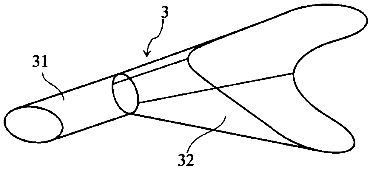 Gas film hole for gas turbine and blade for gas turbine