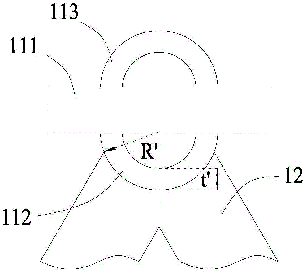 Truss leg structure and its asymmetric main chord