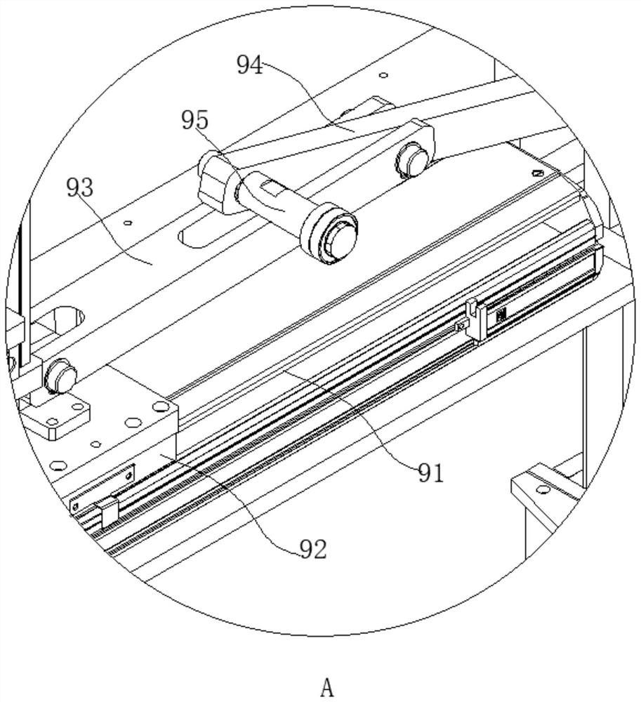 Automatic battery side plate installation machine