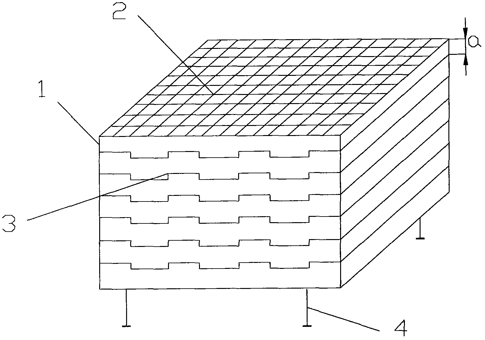 Dispersing device for solid particles