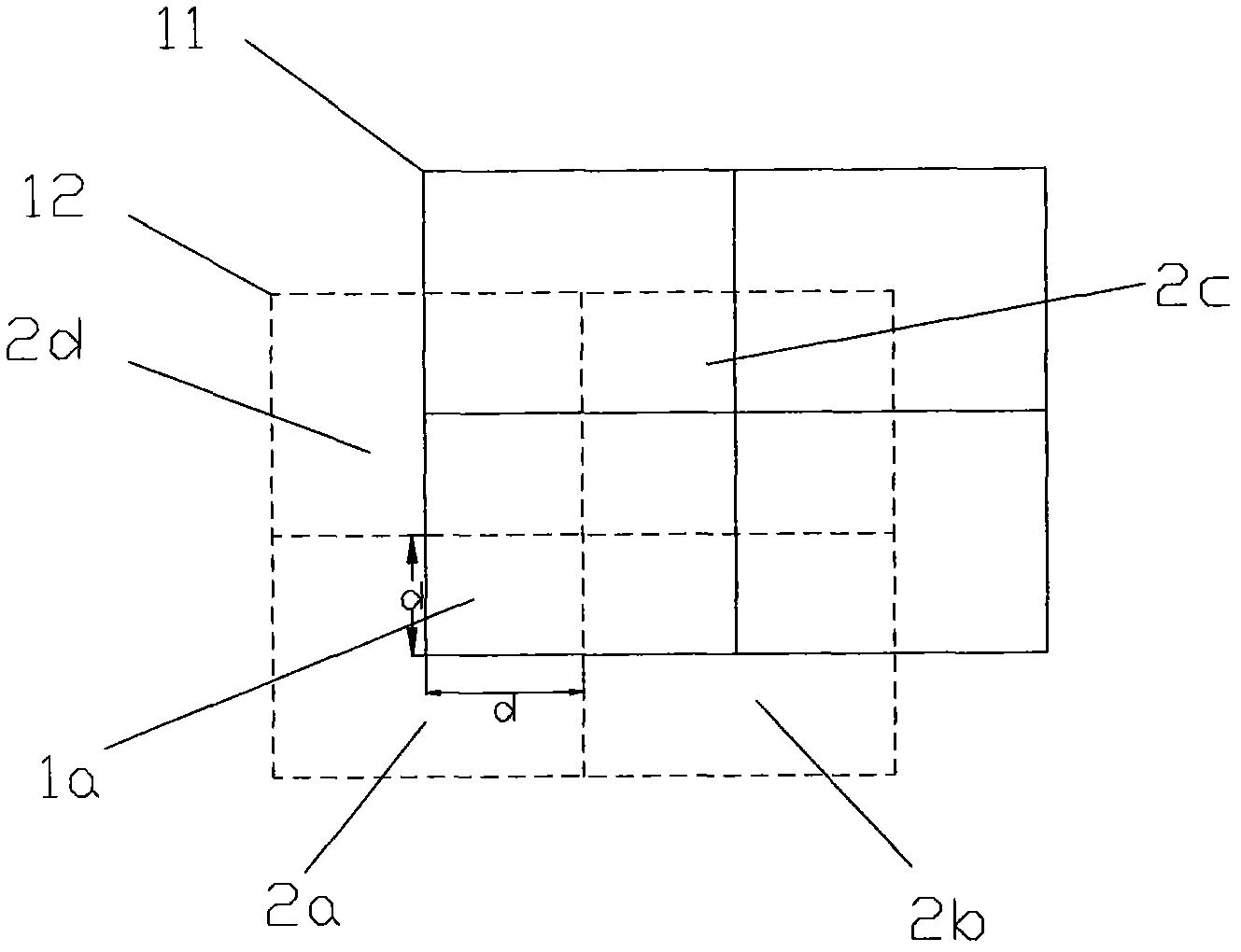 Dispersing device for solid particles