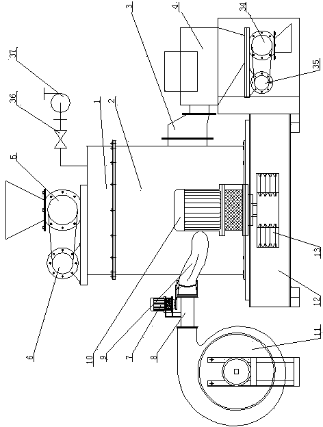 Closed loop balance wheel pulse sand making machine and sand making method