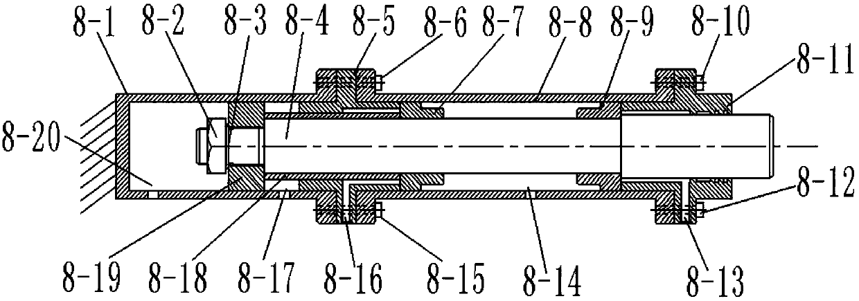 A double-function buffer cylinder for a forging manipulator