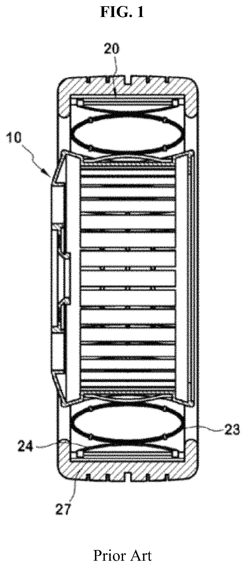 Wheel and airless tire assembly