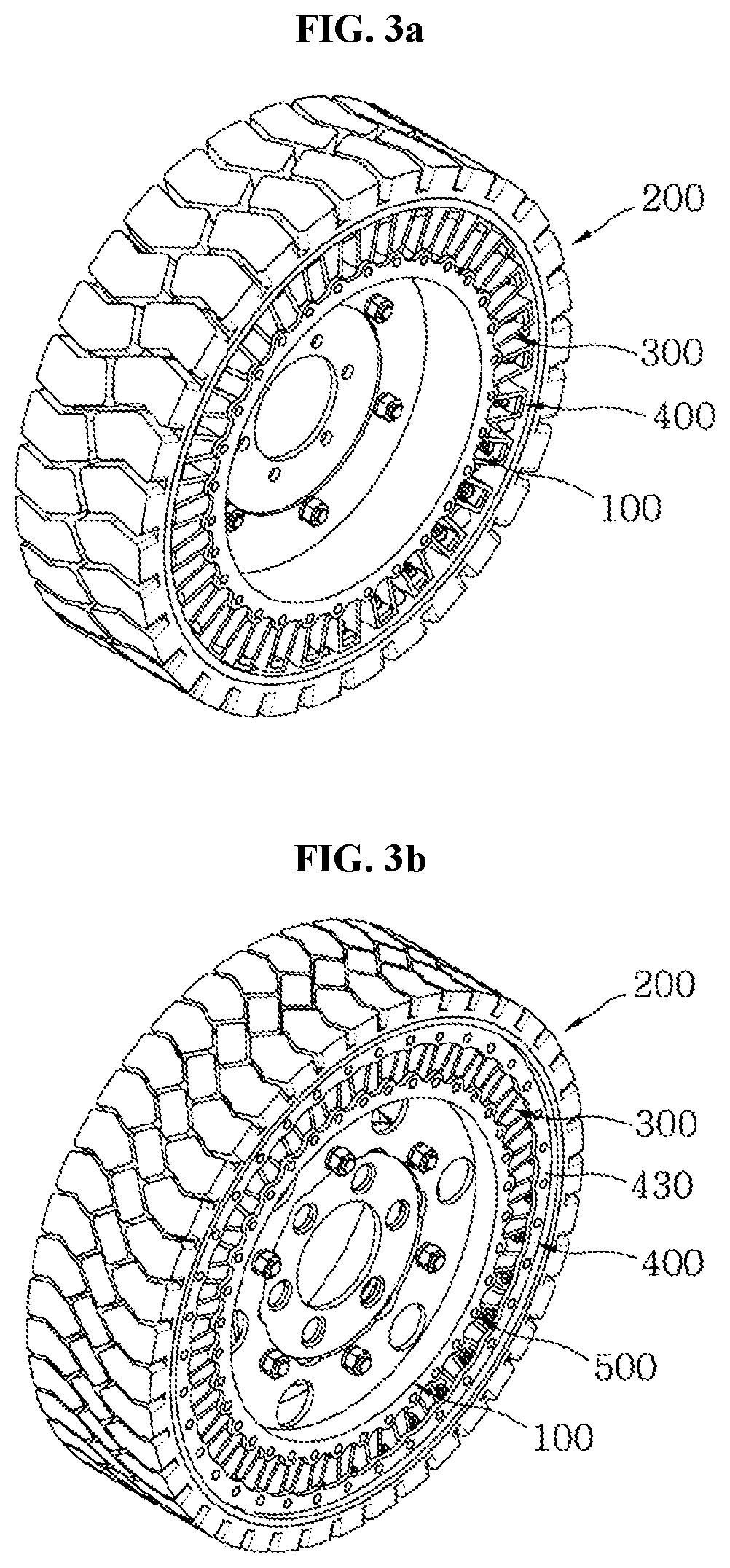 Wheel and airless tire assembly