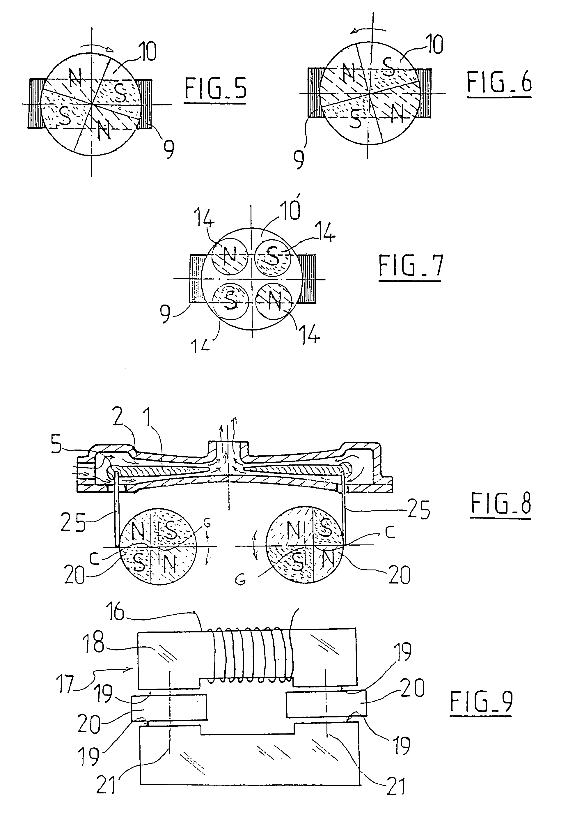 Electromagnetic machine with a deformable membrane