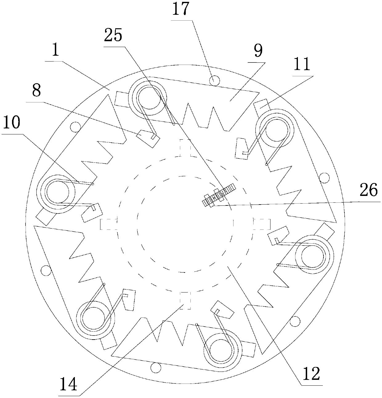 Embedded device for anchor discs for measuring the thickness of unstable layers of swelling and contracting soil slopes