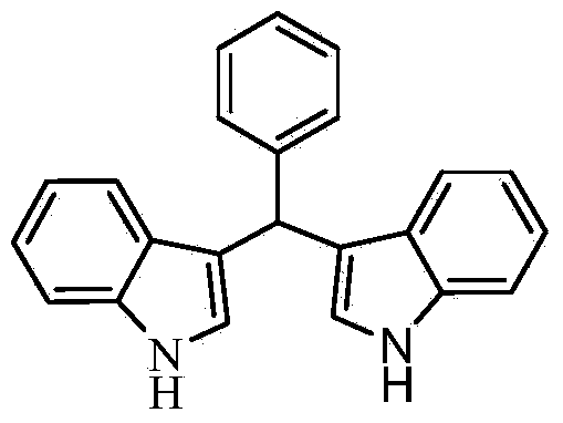 Method for preparing bis (indolyl) methane derivative in presence of amine salt