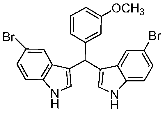 Method for preparing bis (indolyl) methane derivative in presence of amine salt