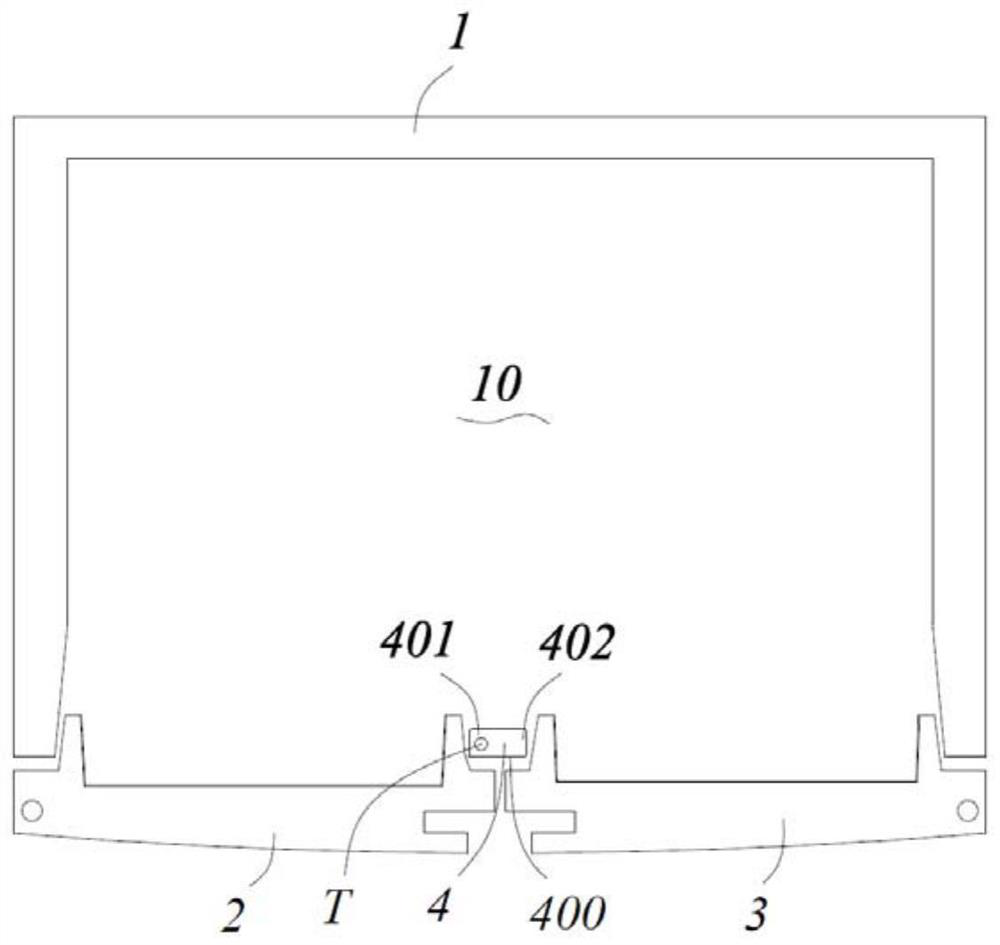 Refrigerator with lockable turnover beam