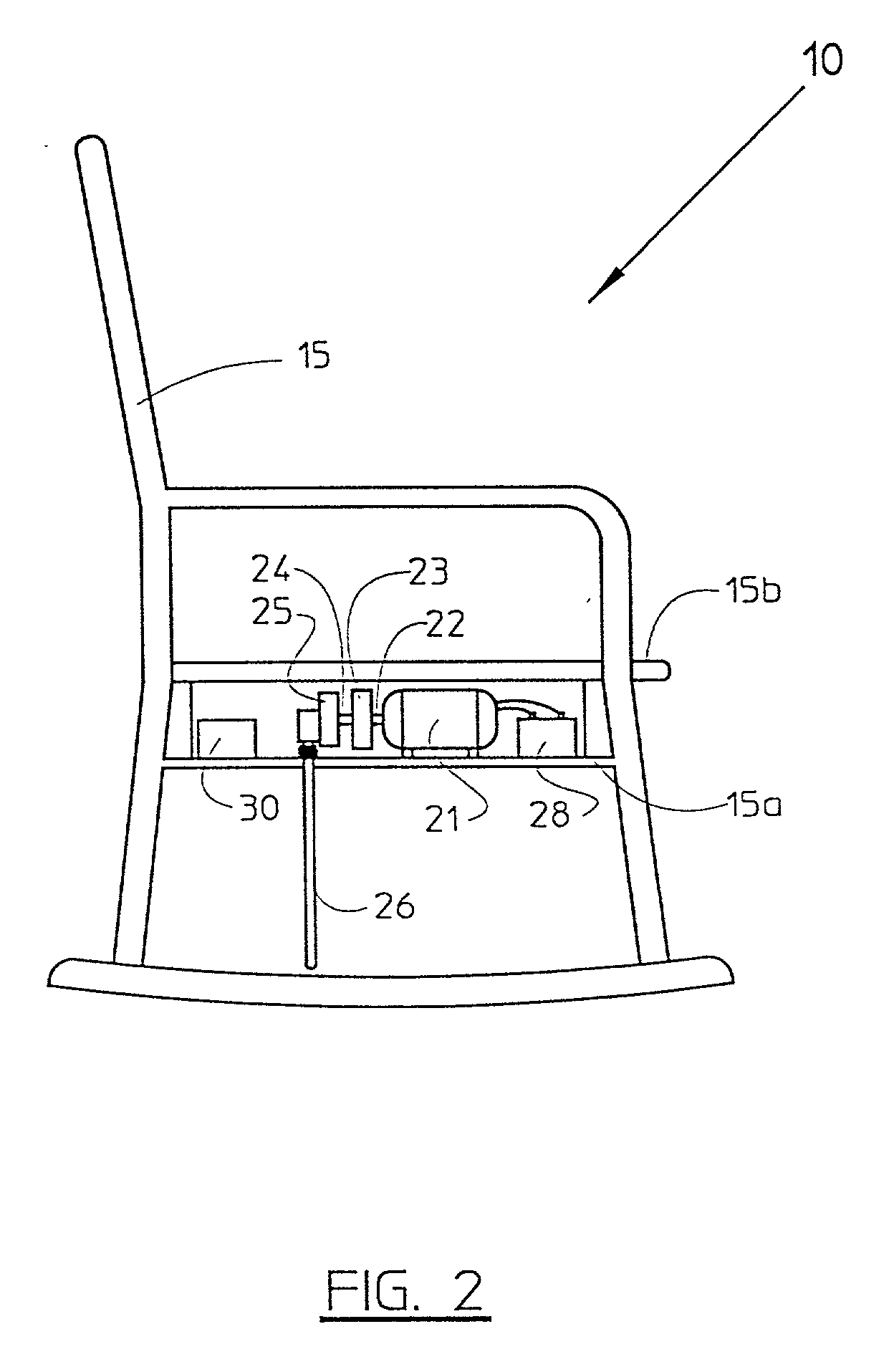 Automatic two speed musical rocking chair