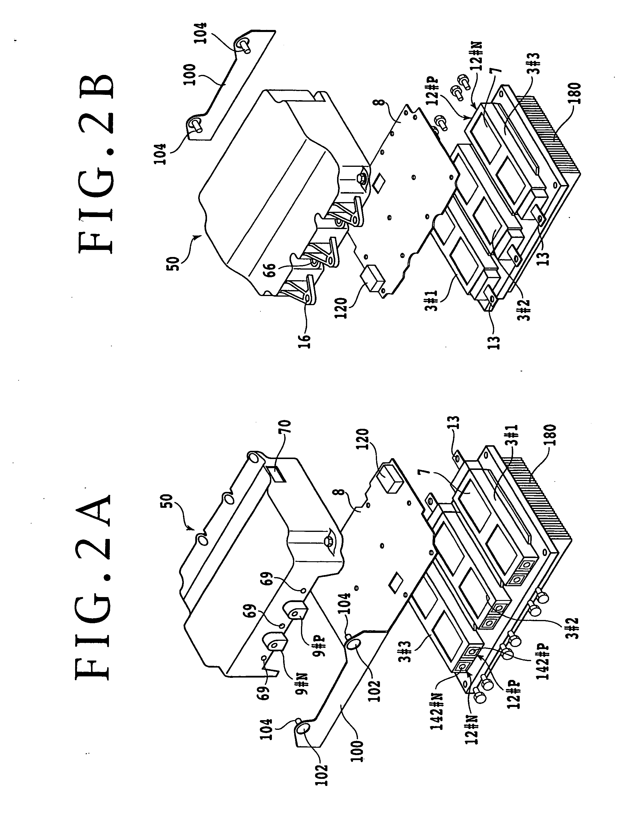 Capacitor mounting type inverter unit