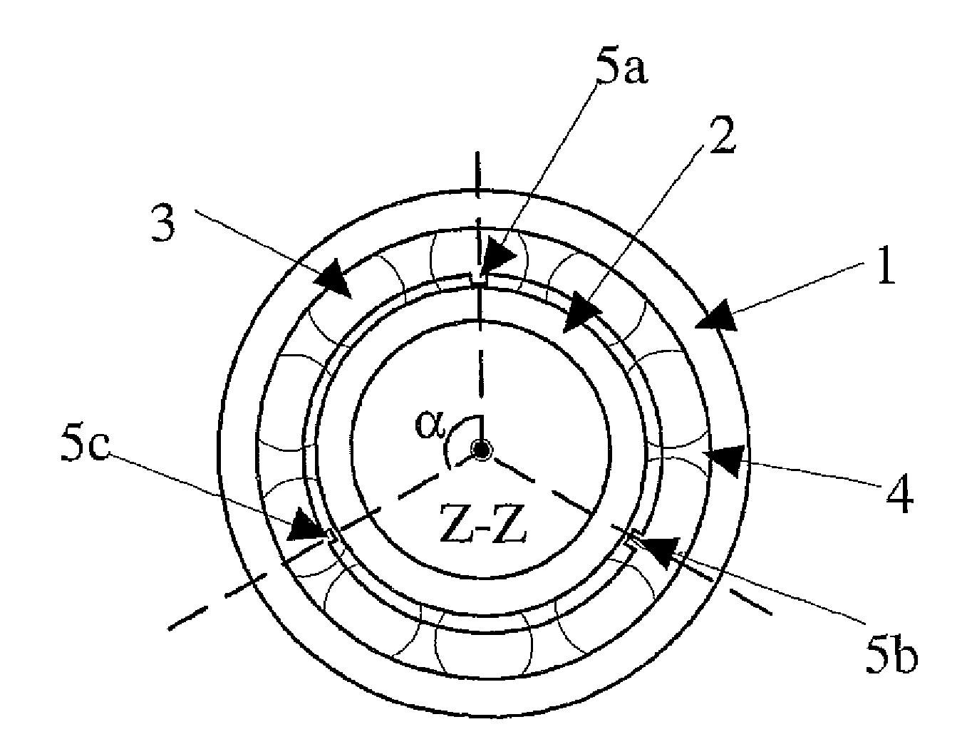 Device and method for monitoring the vibratory condition of a rotating machine